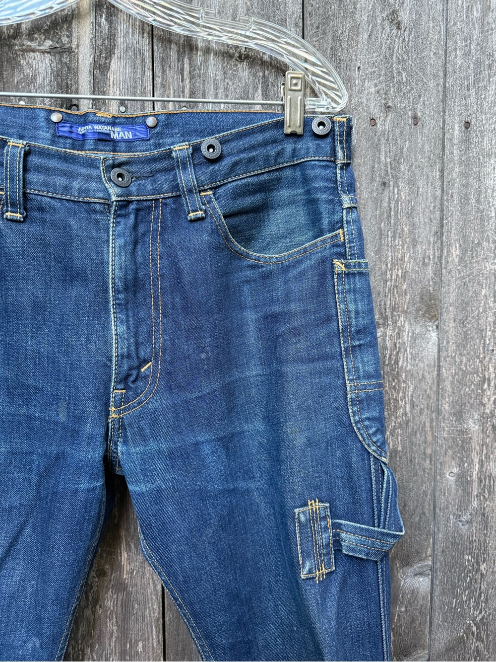 Junya Watanabe x Comme des Garçon MAN Dark Blue Denim Carpenter Jeans M AD2009 - Picture 11 of 16